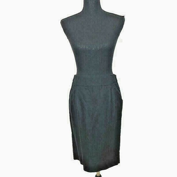 J. Crew Black‎ Pencil Skirt Career Business Interview Skirt Sz 4 - Picture 5 of 7